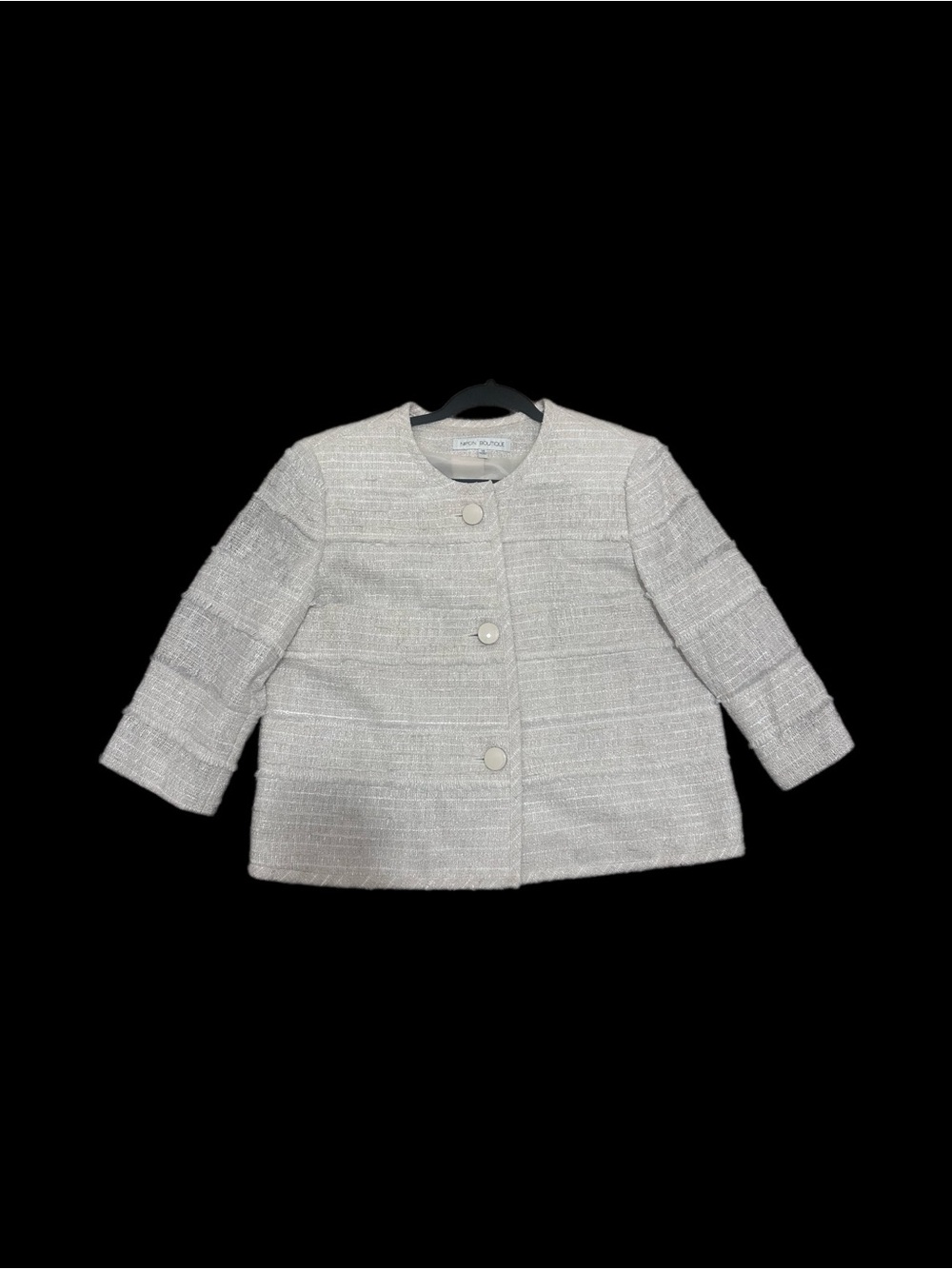 Nipon Boutique Silver Tweed Girls' Jacket